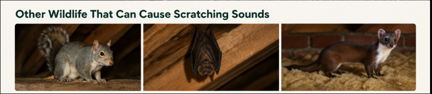 Other Wildlife That Can Cause Scratching Sounds